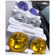 UNIVERSAL 3 INCI FOG LAMP SPORT LIGHT WIRA SE SATRIA SAGA ISWARA KANCIL TOYOTA HONDA(White, yellow, 