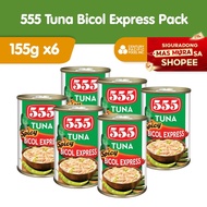 555 Tuna Bicol Express 155g (Pack of 6pcs) - Healthy, High Protein, Vit A, No Preservatives