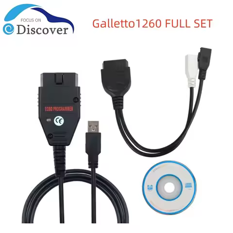 Newest Version OBD2 Galletto1260 Flasher EOBD/OBDII chip tuning tool Galletto 1260 FTDI ECU flash to
