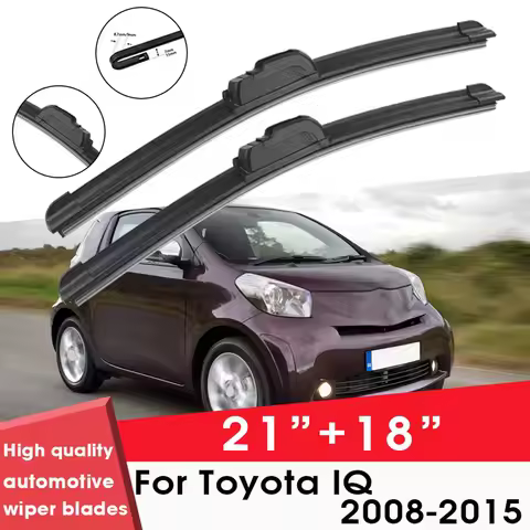 Car Wiper Blade Blades For Toyota IQ 2008-2015 21"+18"Windshield Windscreen Clean Rubber Silicon Car