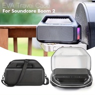 For Soundcore Boom 2 Speaker Travel Case - Shockproof Hard Protective Cover with Shoulder Strap for 