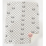 Moochi baby cuddle blanket panda bw baby blanket
