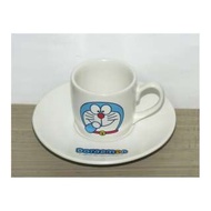Doraemon 哆啦A夢 早期的 咖啡杯 杯盤組 茶杯 陶瓷杯 花茶杯 1970年絕版品