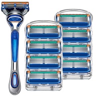 Upgraded Five-Layer Blade Razor Manual Razor Blade Universal Sharp 5 Blade Fengyin Blade Holder Men'