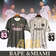 S-2XL [Top Quality]  23-24 Miami &BAPE Joint payment  T-shirt jersey