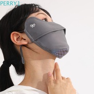 PERRY1 Face Cover, Sunscreen Face Scarf Summer Ice Silk Mask, Adjustable Face Scarves Face Mask UV Protection Face Gini Mask Fishing