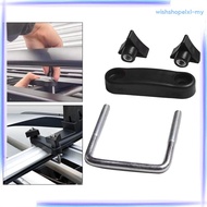 [WishshopelxlMY] Roof Box U Bolt Clamps Fastener Metal Heavy Duty Roof Rack Luggage Carrier Accessories for SUV Most Car Automobiles Vehicle