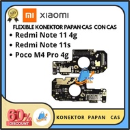 Redmi Not 11 4G/Not 11S/poco M4 Pro 4G Original Flexible Connector Board Cas + Con H/F+Mic