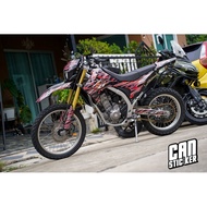 HONDA CRF250L Motocross Sticker Plain Color/Hologram