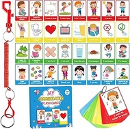 40PCS Autism Communication Cards for Speech Delay Children and Adults Special Needs Visual Aid Langu