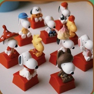 Snoopy Woodstock Blind Box Keycap PVC 3D Keycaps MX Switch ESC DIY Creative Personalized White Dog Y
