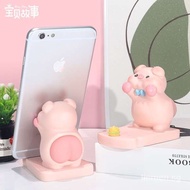 【In stock】christmas decoration christmas gift ideas Piggy mobile phone holder desktop ornaments office workstation decoration decompression emotional stability girls day Christmas
