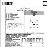 DIODE DIODE 6A10 6A 1000V SILICON RECTIFIERS RENCENG