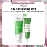 You HY acne remover package! Amino anti-acne facial wash + You Acneplus Triple Action Spot care