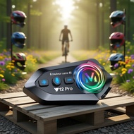 Y12PRO 1000mAh Helmet Bluetooth Headset, 120H Playtime, IP67, 1000M 2-Rider Motorcycle Intercom