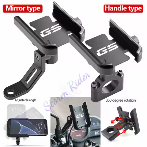 For BMW R1200GS R1250GS R 1200GS R1250 GS R 1250 LC Aluminum Bicycle Mobile Phone Holder Handlebar G