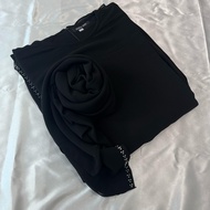 ABAYA MAZAYA DEWASA CERUTY FULL Dihiasi Signature Sarimbit Mewah Set Hijab/Abaya Viral Dewasa Modern