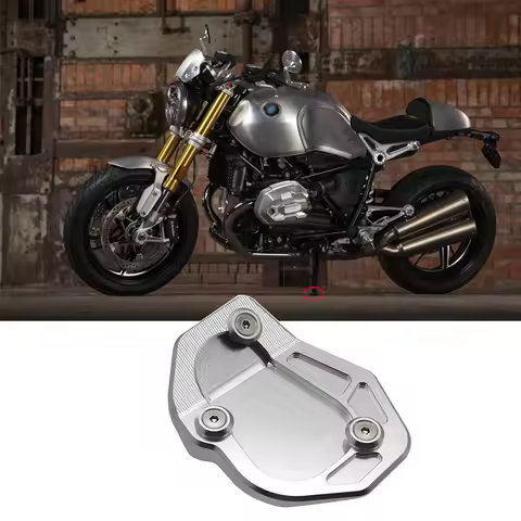 R Nine T Motorcycle Side Stand Enlarger Extension Plate Pad for BMW R Nine T 2017- R Nine T/Pure Rac