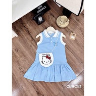 CB01 Váy đầm bé gái Váy sát nách kity đuôi cá kèm túi đeo chéo cho bé gái