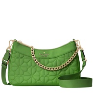 Kate Spade Spade Flower Quilted Fabric Convertible Crossbody Bag - KS Green KK077