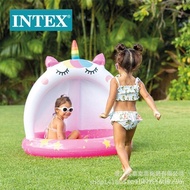 INTEX 58438 58417 Kolam Unicorn Kembung Bayi Kolam Renang PVC Luaran Kolam Renang Kanak-kanak Borong