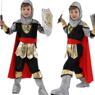 Medieval Ancient Roman Knight Suit Costume Armor Armor Soldier Children Party Holiday Performance Co