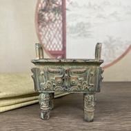 ขาตั้งกล้องทรงกลมสีบรอนซ์โบราณพร้อมฆ้องขนมังกร Kebu ขนาดใหญ่แม่ Wu ขาตั้งกล้อง Luoyang เครื่องประดับ