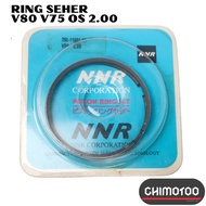 Ring Seher Piston Yamaha V80 V 80 V75 V 75 Os Oversize Ukuran 2.00