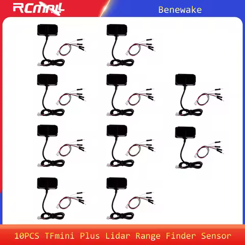 10PCS TFmini Plus Laser Lidar Range Finder Sensor IP65 Waterproof Dustproof TOF LiDAR Module, UART I