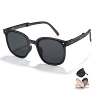 Cyxus Foldable Polarized Sunglasses Women UV400 Protection Lightweight Transparency Vintage Unisex 1