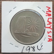 1984 MALAYSIA PARLIAMENT 1 RINGGIT COIN.