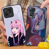 Darling In The Franxx 02 Glass Phone Case For Xiaomi POCO X7 X3 X4 GT NFC X5 X6 PRO 5G F3 F4 F5 M3 M
