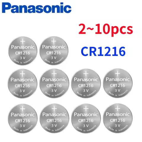 2-10pcs Panasonic CR1216 Button Battery 3V for Casio Quartz Watch Electronic Car Key Remote Control 