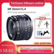 yuan6 7artisans 7 artisans 35mm F1.4Mark II Aps-c Prime Lens for Sony E A6600 6500/Fuji XF/Canon EOS-M M50 /M4/3mount EM-10III/Nikon Z DSLRs Lenses