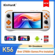 Handheld Game Console K56 5.5'' Touch Screen 50 Emulators 27000 Games PS1/PSP/DC/SS Android 14 5000m