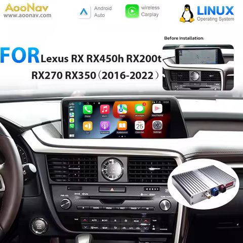 Carlinkit Wireless Carplay For Lexus RX RX450h RX200t RX270 RX350 2016-2020 Smart Link Box Touch Scr