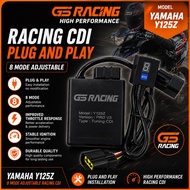 GS RACING 8 MODE CDI Y125ZR ADJUSTABLE RACING CDI 8 MODE ADJUST CDI RACING NO CUT OFF Y125ZR Y125 CD