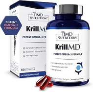 1MD Nutrition KrillMD - Antarctic Krill Oil Omega 3 Supplement with Astaxanthin, EPA, DHA | 2X More 