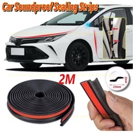 Car Door Sound Proof Sealing strip Rubber Seal Reduce Wind Noise Engine Covers Seals Trim Sealant Wa