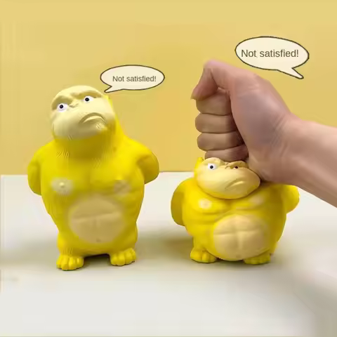 Orangutan Squeeze Vent Gorilla Slow Rebound Stretch Squeezing Monkey Toys Yellow Creative Soft Glue 