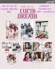 (~15/5 截) [日本預訂] IVE最新日本專輯代購  IVE 4th EP "LUCID DREAM" (A!SMART, Tower Records, HMV通路)