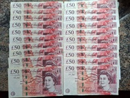 英鎊-  英國五十鎊紙幣(舊版)