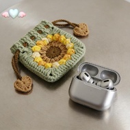 Coin Pouch, Crocheted Cotton Coin Holder Cute Coin Purse for Women and Girls, Coin Wallet with Draws