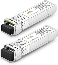 6COMGIGA a Pair of 10G BiDi SFP+ Transceiver, 10GBase-BIDI 1490nm/1550nm SMF, up to 80km, Compatible