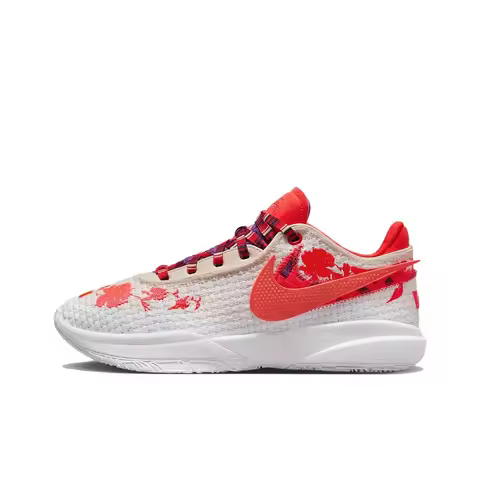 Nike x MIMI PLANGE LeBron 20 EP Comfortable Low top Basketball Shoes Unisex White Red FJ0724-801