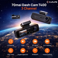 70mai T400 3-Channel Dashcam 2.5K Built-in GPS | Infrared Night Vision | Supercapacitor | E-hailing 