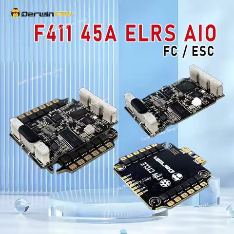 DarwinFPV F411 45A ELRS AIO CineApe35 - 2.4G Integrated Support O3/VISTA/HDZERO/Avatar Digital VTX F