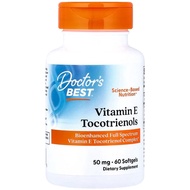 美國Doctor's Best 獨特維生素E生育三烯酚 50毫克 60粒軟膠囊