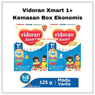 Susu Vidoran Xmart 1+ Plus Rasa Madu dan Vanilla Kemasan Box 125 gram Untuk Anak Usia 1 - 3 Tahun