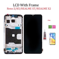 LCD with Frame For OPPO Reno Z Realme XT Realme X2 K5 LCD Display With Touch Screen Display Digitize